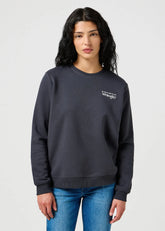 Damska Bluza Wrangler Regular Sweat Faded Black 112356510